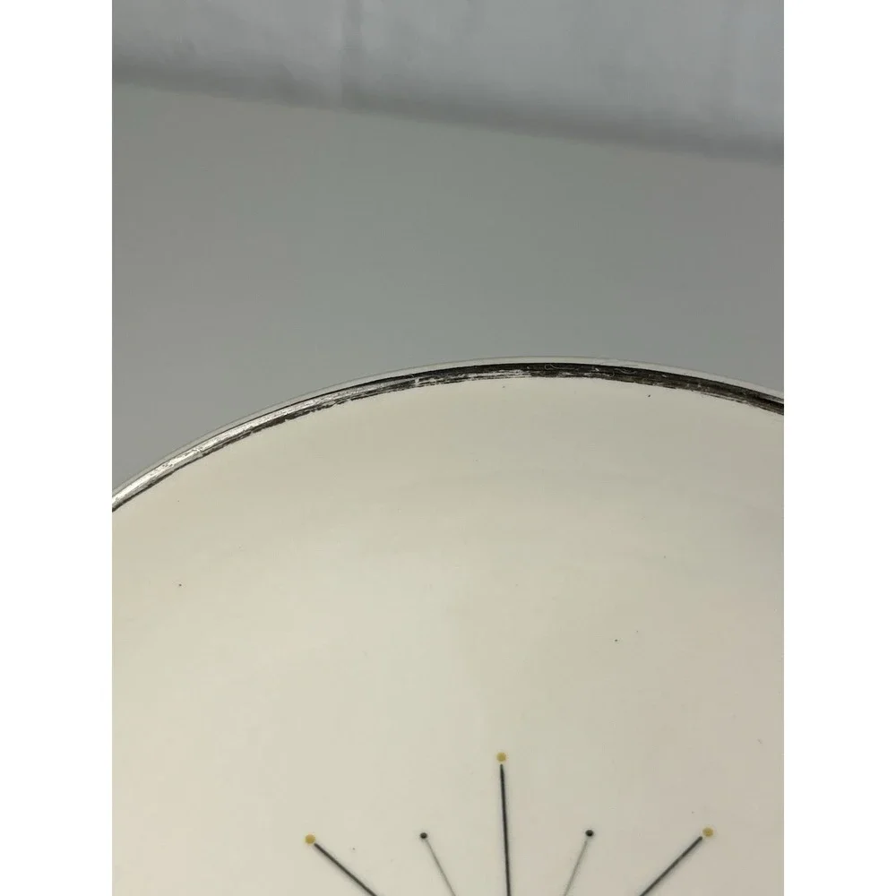 Homer Laughlin Modern Star Atomic MCM Bread Butter Plate SET OF 3 | 6 3/4